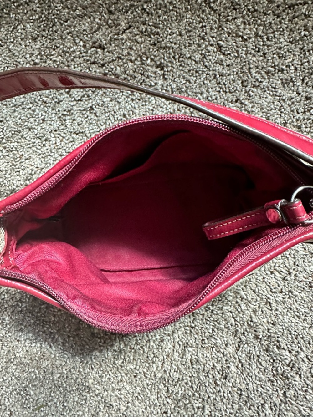 Coach Signature Canvas Red Trim Shoulder Bag Y2K Mini… - Gem